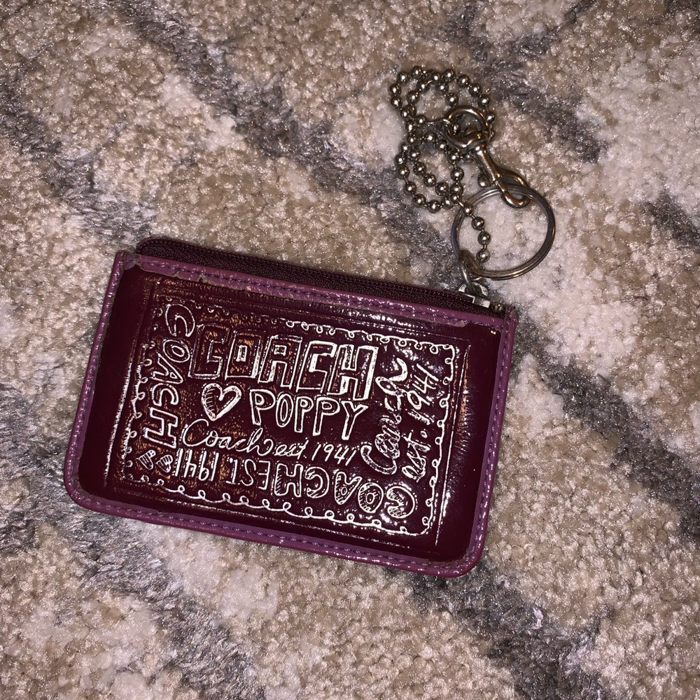 Coach key chain I.D. holder